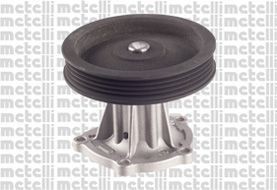 METELLI 24-1128 Water pump with seal, without lid, Mechanical, Brass, Water Pump Pulley Ø: 112 mm, for v-ribbed belt use