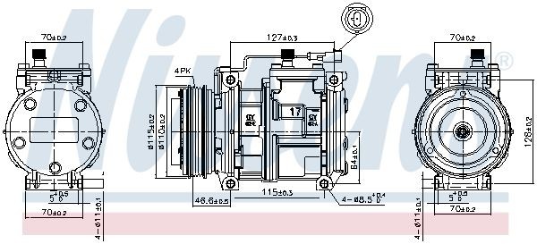 NISSENS Aircon compressor 89329 buy online