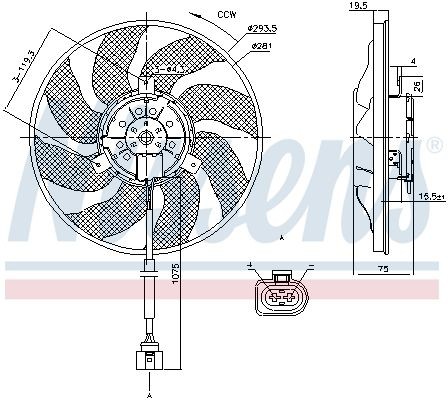 NISSENS Radiator Fan 85806 buy online