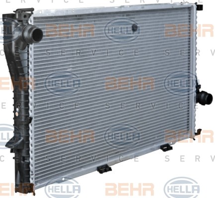 HELLA Radiator, engine cooling 8MK 376 712-494 for BMW 7 Series, 5 Series