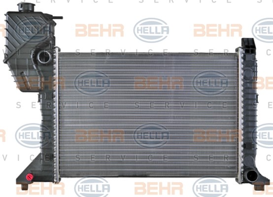 HELLA for vehicles without air conditioning, 570 x 398 x 34 mm, Manual Transmission, Mechanically jointed cooling fins Radiator 8MK 376 721-354 buy
