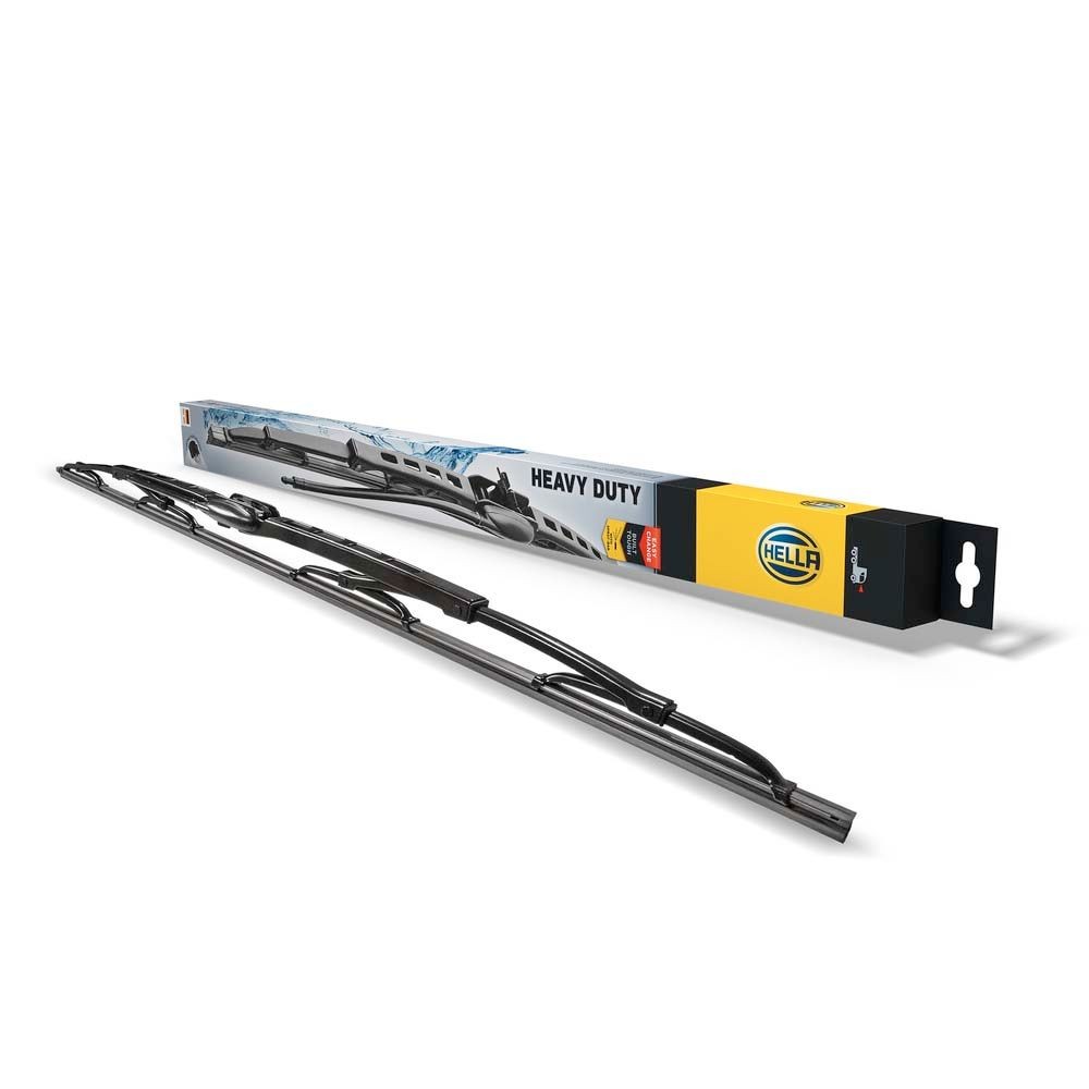 HELLA Heavy Duty 9XW 206 480-801 Wiper blade 600 mm both sides, Bracket wiper blade, for left-hand/right-hand drive vehicles