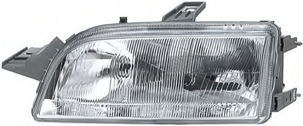 HELLA 1LF 006 826-251 Headlight Left, W5W, H1/H1, Halogen, 12V, with low beam, with position light, with high beam, for left-hand traffic, without bulbs, without motor for headlamp levelling, E1 27024, E1 27054