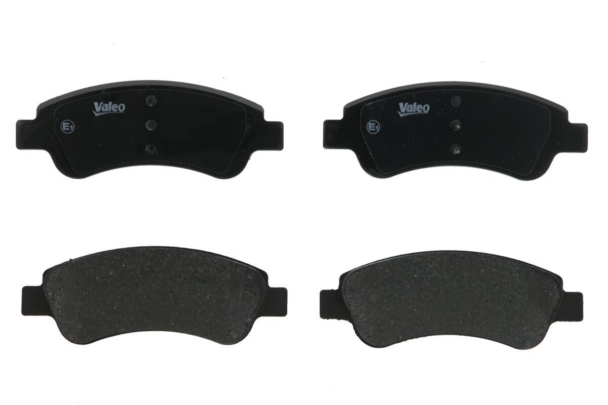 301464 Set of brake pads 301464 VALEO FIRST, Front Axle, excl. wear warning contact, with anti-squeak plate