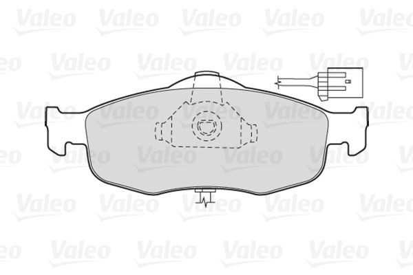 VALEO Brake pad kit 301033 for FORD SCORPIO, MONDEO, COUGAR