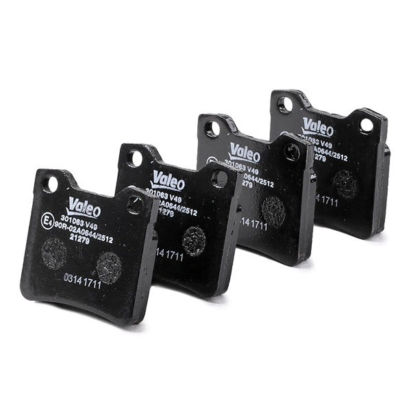 VALEO 301063 Disc pads FIRST, Rear Axle, excl. wear warning contact, without anti-squeak plate