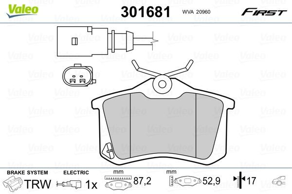 VALEO Brake pad kit rear and front Ford Mondeo mk3 Saloon new 301681