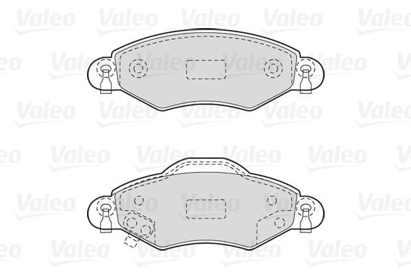 VALEO Brake pad kit 301736 for Toyota Yaris Mk1