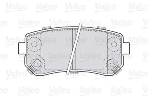 VALEO Brake pad set, disc brake 301867 buy online