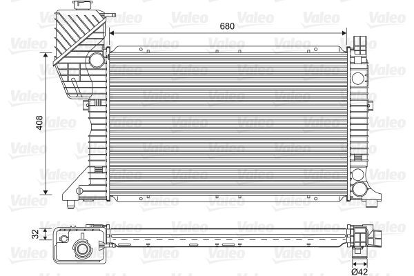 VALEO 701589 Engine radiator A9015003100