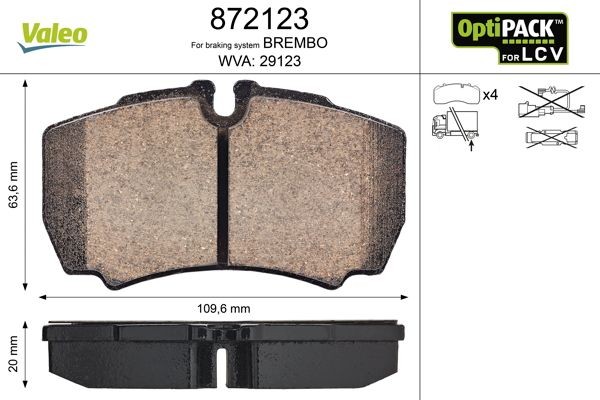 Iveco Daily Disk pads 7950998 VALEO 872123 online buy