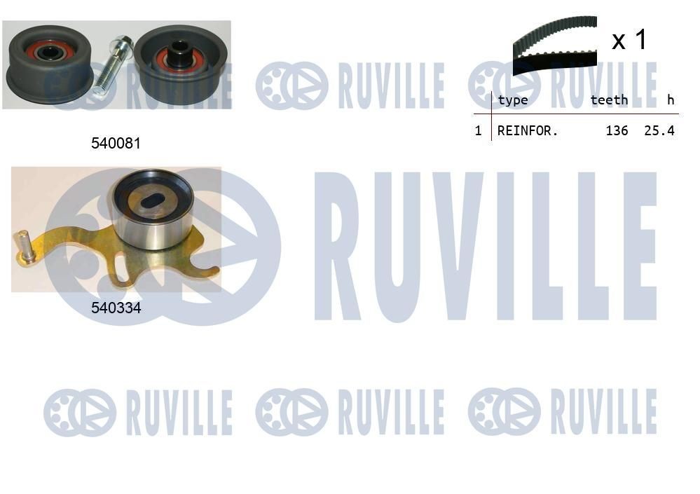 Original 56940 RUVILLE Belt tensioner pulley TOYOTA
