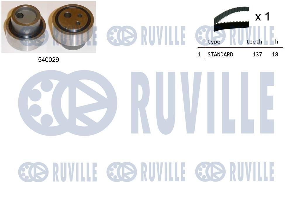 RUVILLE 57604 Tensioner pulley 11288673720