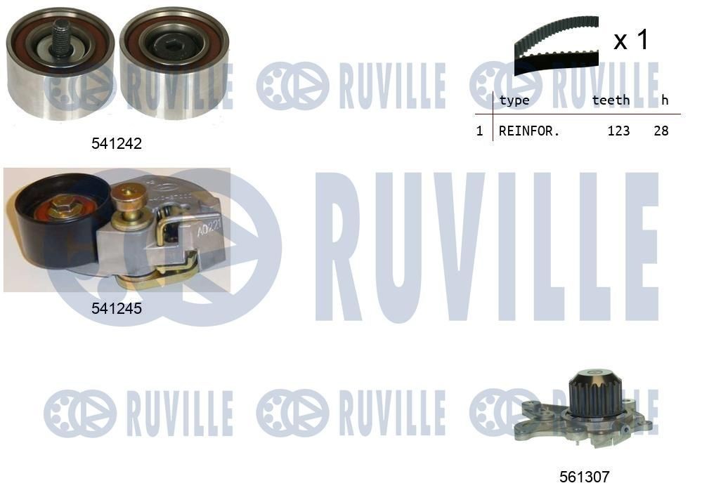RUVILLE 57710 Tensioner pulley 4916064J01