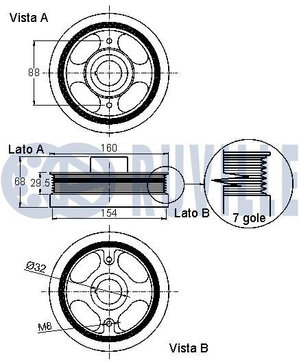 RUVILLE 4072S Wheel bearing kit 631 330 0251