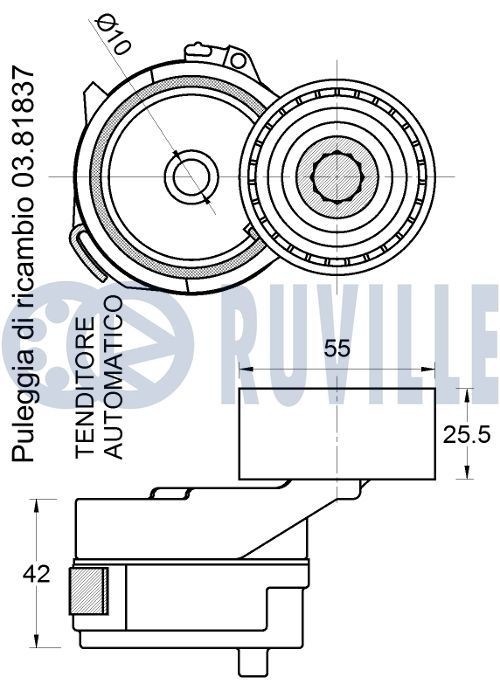RUVILLE 5740372 Timing belt kit 14510-P2A-003