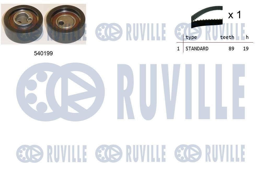 Original 56121 RUVILLE Deflection / guide pulley, v-ribbed belt LAND ROVER