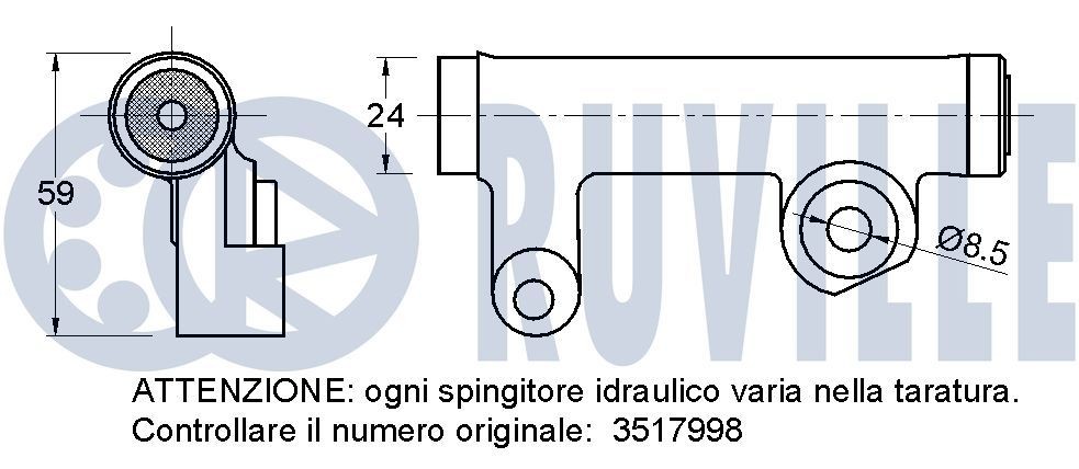 RUVILLE 65136 Wasserpumpe für MERCEDES-BENZ ACTROS LKW in Original Qualität