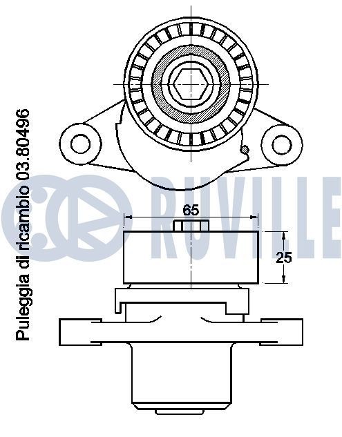 RUVILLE 65198 Wasserpumpe für MERCEDES-BENZ SK LKW in Original Qualität