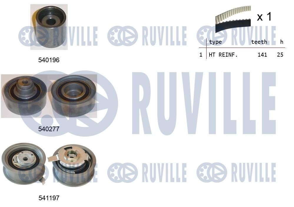 RUVILLE 67350 Wasserpumpe für MITSUBISHI Canter (FE5, FE6) 6.Generation LKW in Original Qualität