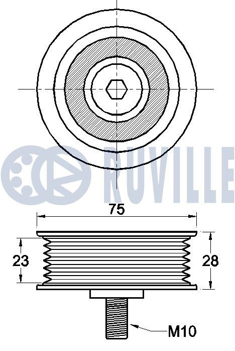 RUVILLE for v-ribbed belt use Water pumps 66537 buy