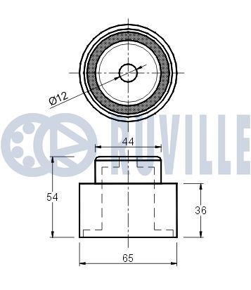 RUVILLE 5027ES3 Wheel bearing kit 3341 1137 685