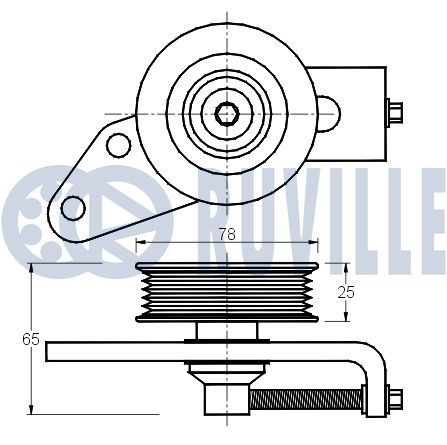 RUVILLE 325020 Gasket, thermostat 4000410