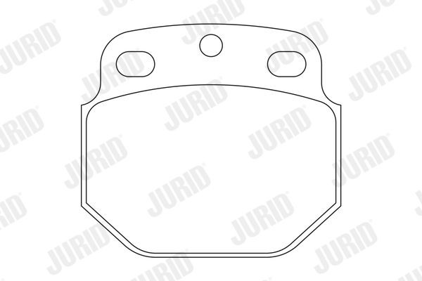 29688 JURID not prepared for wear indicator Height 1: 99mm, Height: 99mm, Width: 110mm, Thickness: 25mm Brake pads 2968805440 buy