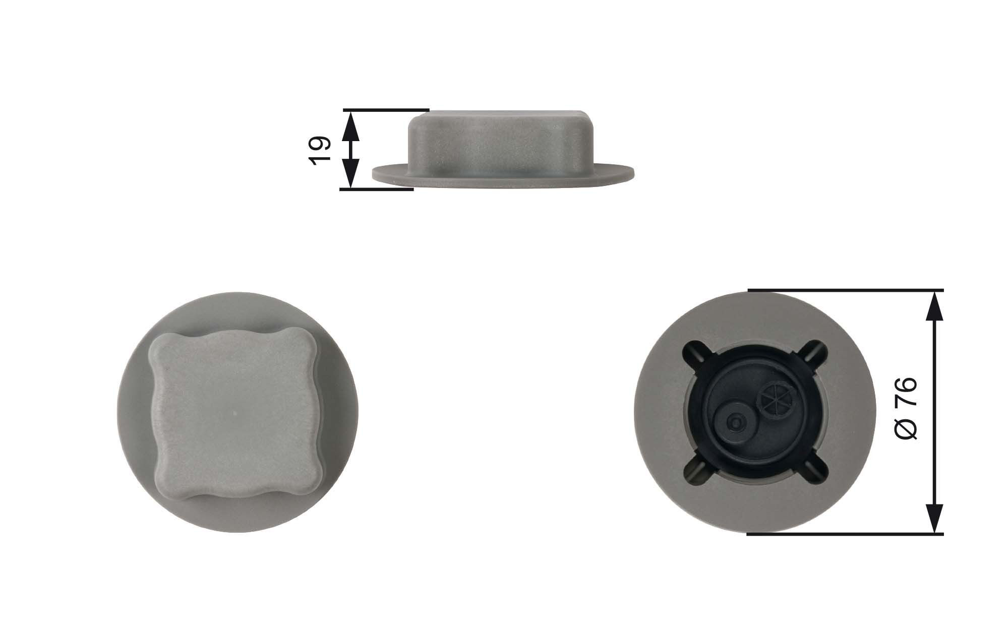 Great value for money - GATES Expansion tank cap RC206