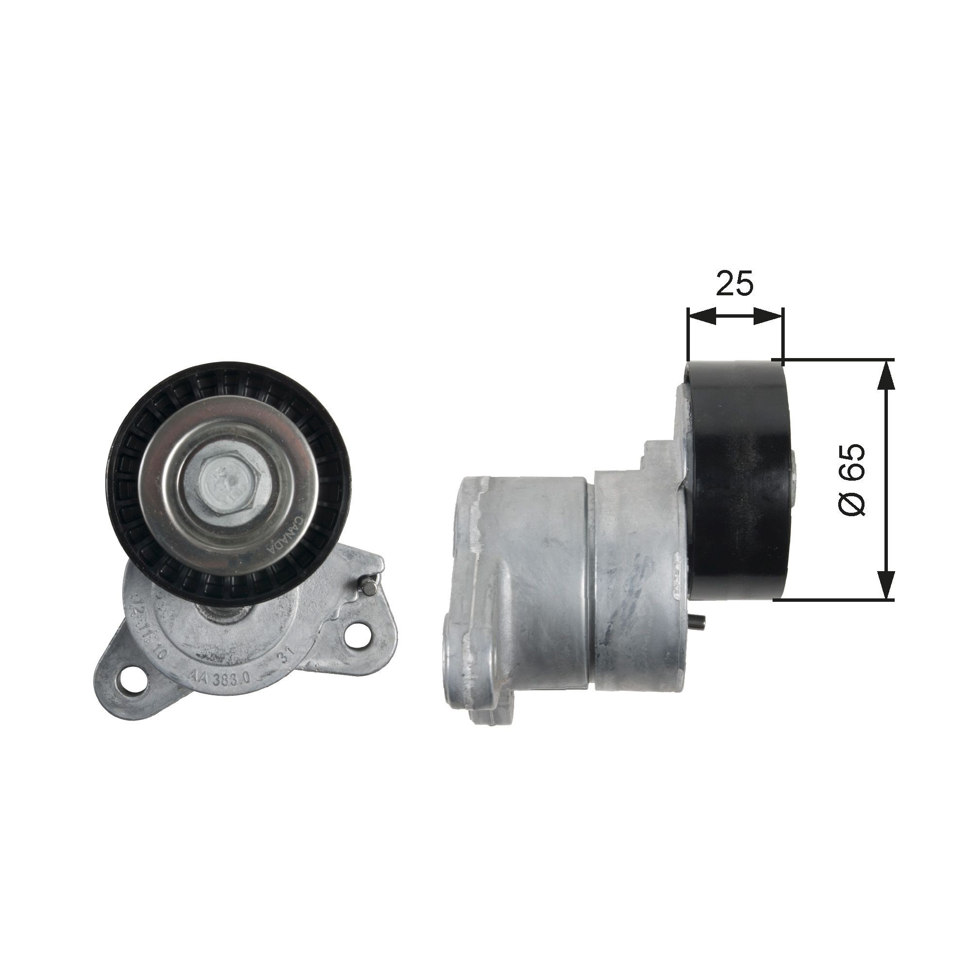 GATES T39053 Tensioner pulley PowerGrip™