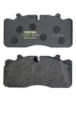 TEXTAR 2911701 Brake pad set prepared for wear indicator