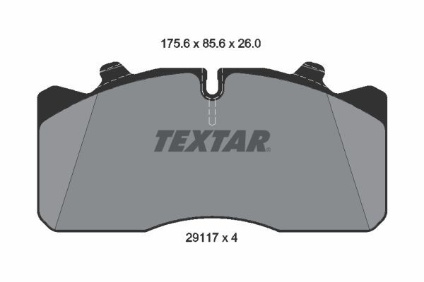 TEXTAR Brake pad kit 2911701