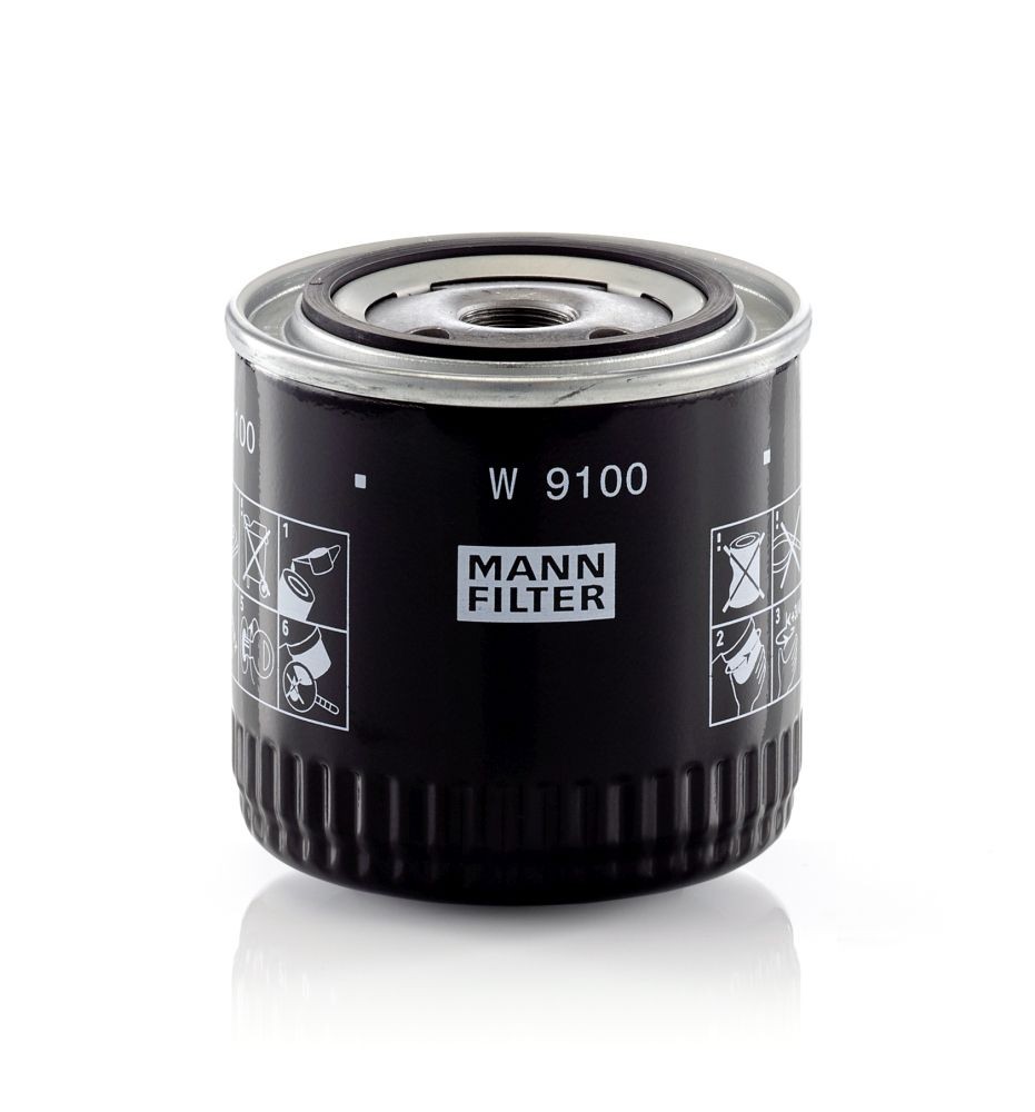 MANN-FILTER 3/4-16 UNF-1B, Spin-on Filter Ø: 96mm, Height: 144mm Oil filters W 9100 buy