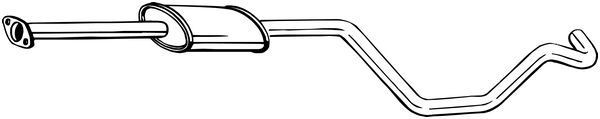 BOSAL 284617 Middle exhaust pipe Opel Astra j Estate 1.4 101 hp Petrol 2013 price