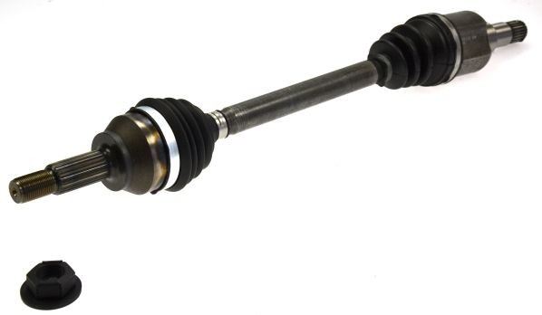 LÖBRO 617mm, with nut Length: 617mm, External Toothing wheel side: 25 Driveshaft 304537 buy