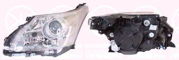 Headlight KLOKKERHOLM Right, H11, HB3, with motor for headlamp levelling - 81830142A1