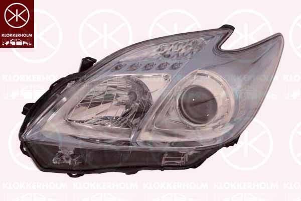 Headlights KLOKKERHOLM Right, H11, HB3, without motor for headlamp levelling - 81690156