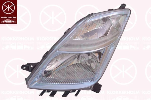 Headlamps KLOKKERHOLM Right, H4, with motor for headlamp levelling - 81690152