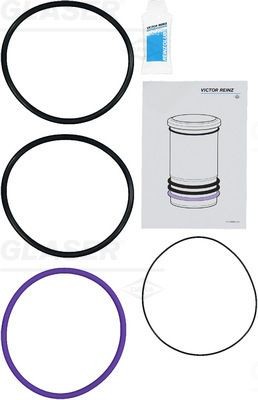 GLASER R32131-00 O-Ring Set, cylinder sleeve 271159-6