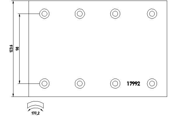 TEXTAR 1799202 Bremsbelagsatz, Trommelbremse für VOLVO N 12 LKW in Original Qualität