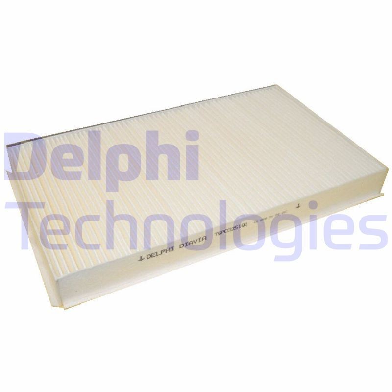Air conditioning filter DELPHI Pollen Filter, 346 mm x 203 mm x 35 mm - TSP0325191