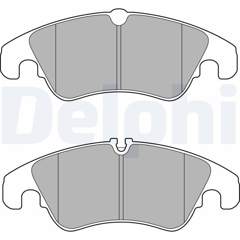 Great value for money - DELPHI Brake pad set LP2715