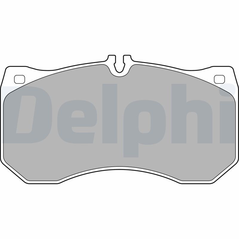DELPHI LP2713 Brake pad set prepared for wear indicator, with anti-squeak plate, without accessories