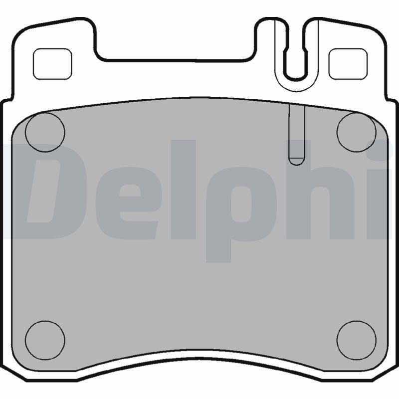 DELPHI LP840 Brake pad set without accessories