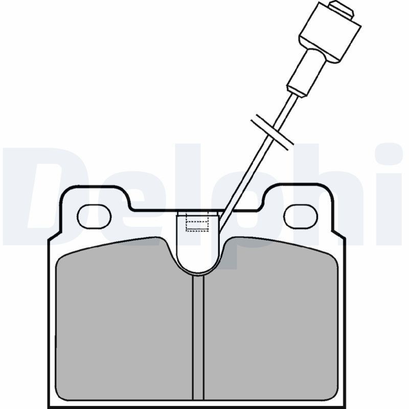 DELPHI LP306 Brake pad set without accessories