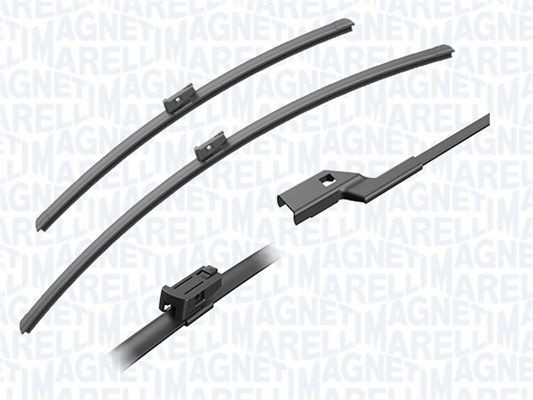 WFQ38 MAGNETI MARELLI 600, 450 mm, with spoiler, with vehicle-specific adaptor Styling: with spoiler Wiper blades 000723061738 buy