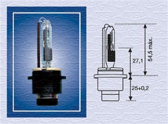 Original MAGNETI MARELLI D2R Low beam bulb 002542100000 for MERCEDES-BENZ C-Class