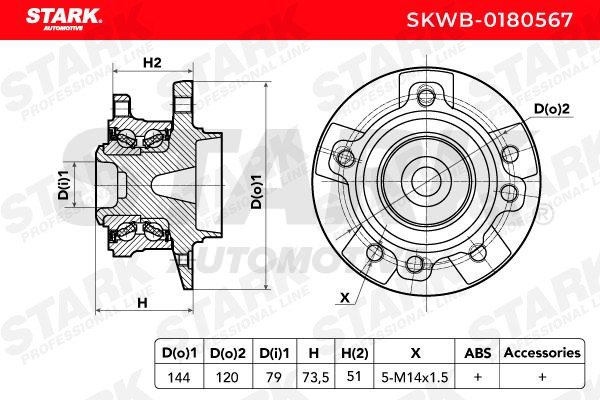 OEM-quality STARK SKWB-0180567 Wheel bearing & wheel bearing kit