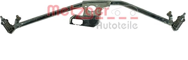 METZGER for left-hand drive vehicles, Front, without electric motor Windscreen wiper linkage 2190236 buy