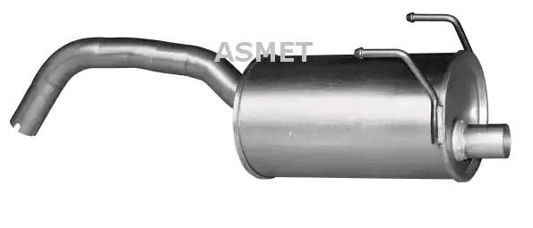 ASMET 16.090 Rear silencer 51873782